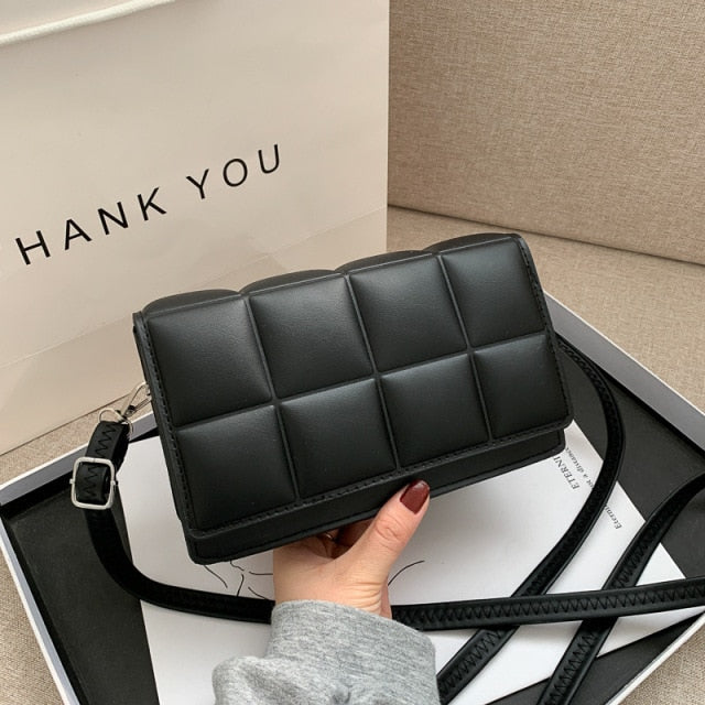 Women's Bag Black Handbags 2021 New Fashion Female Pu Literary Single Shoulder Design Female Crossbody Bags